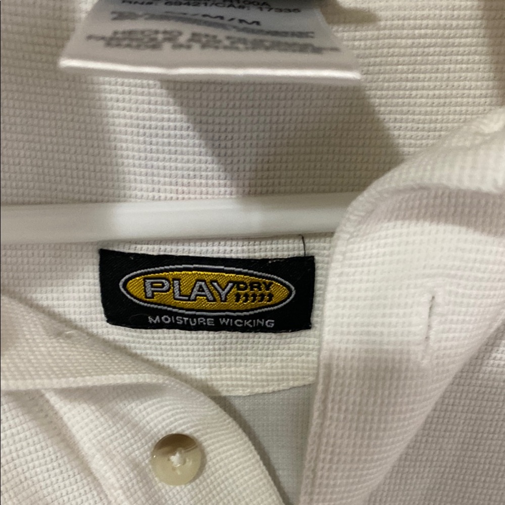 White Cincinnati Bengals Polo Shirt with Embroidered Logo - Picture 4 of 7
